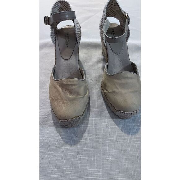 IISE JACOBSEN TAN ESPADRILLES WEDGE HEELS WOMENS SIZE 7 - Picture 3 of 13